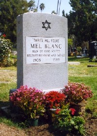 "That's all folks" - Mel Blanc - Man of 1000  voices - Beloved husband and father - 1908-1989